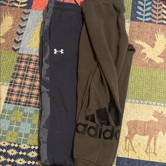 Under Armour Kids Jogger Pants - Black and Gray - Picture 1 of 1